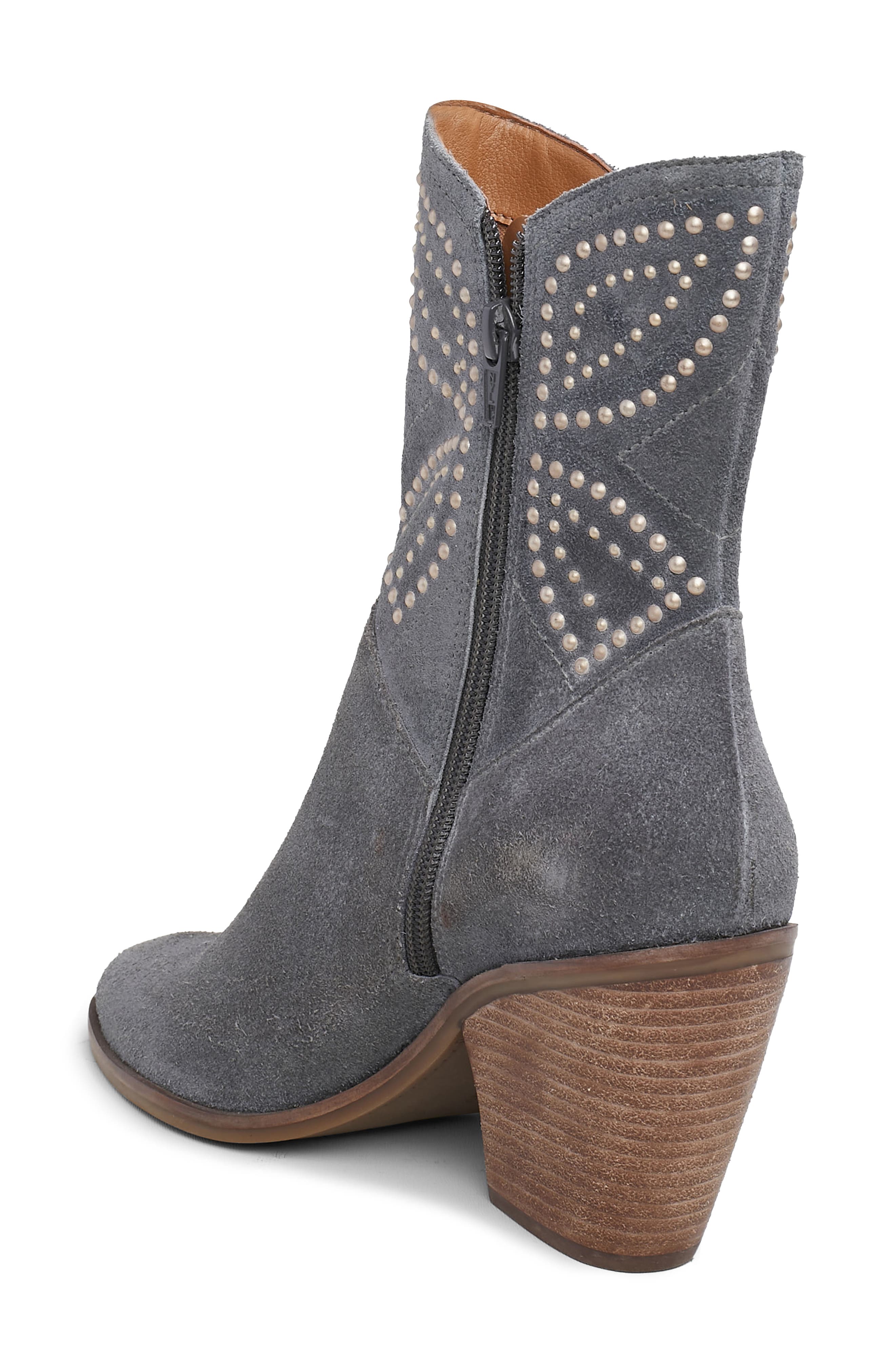 Lucky Brand Lakelon Studded Western Boot, Alternate, color, 