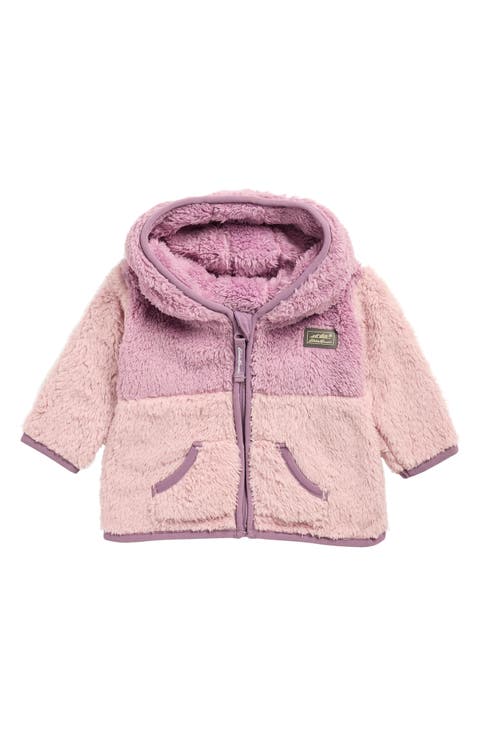 Quest Plush Faux Fur Hooded Jacket (Baby)