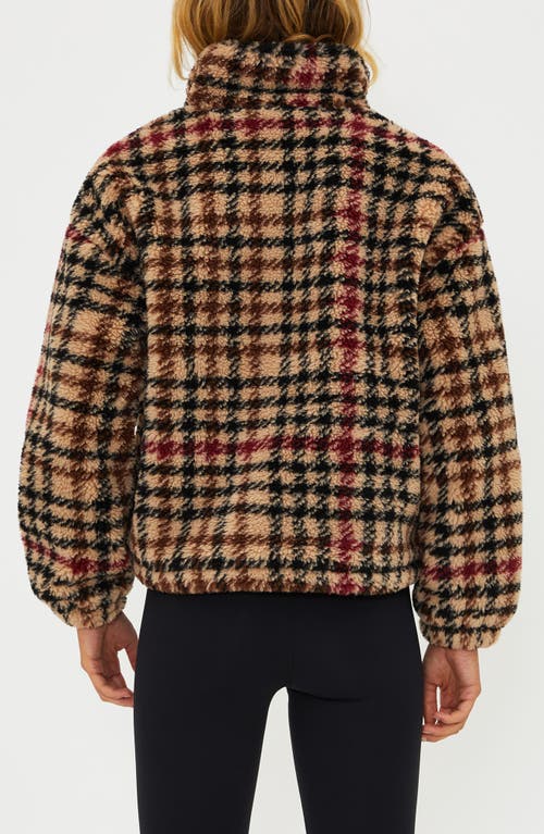 Beach Riot Leona Fleece Half Zip Sweatshirt In Multi