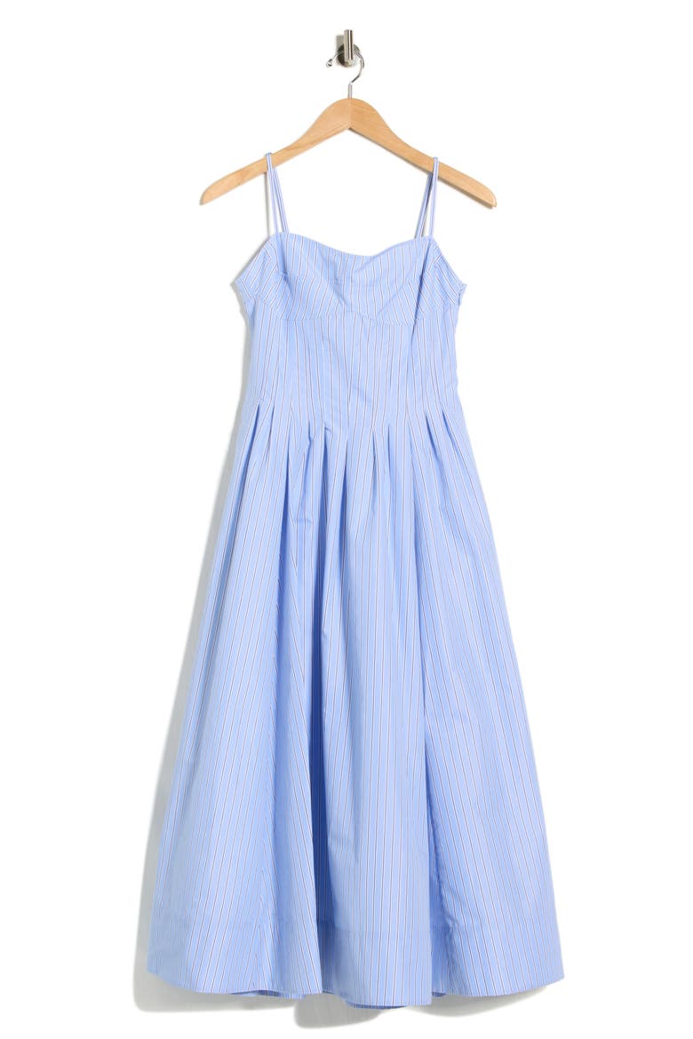 Kittiya Sweetheart Fit & Flare Dress, Alternate, color, HARBOR BLUE STRIPE
