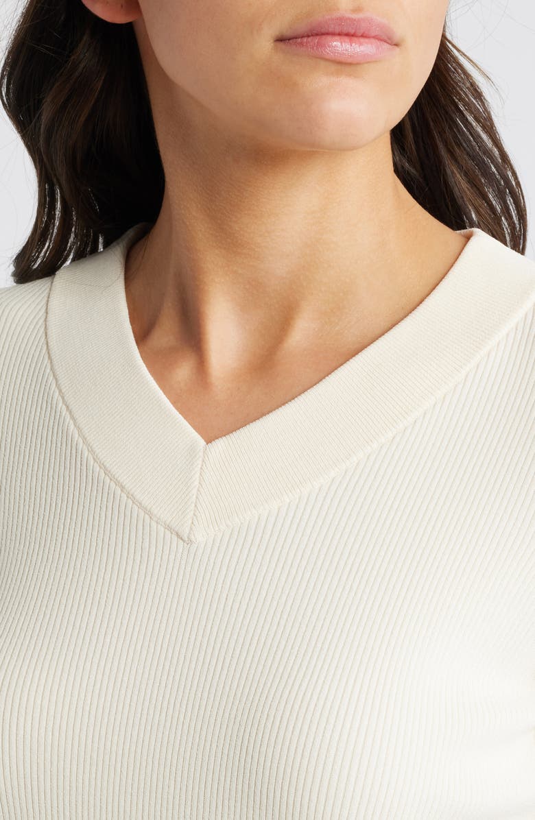 rag & bone Austen Rib Sweater, Alternate, color, Ivory