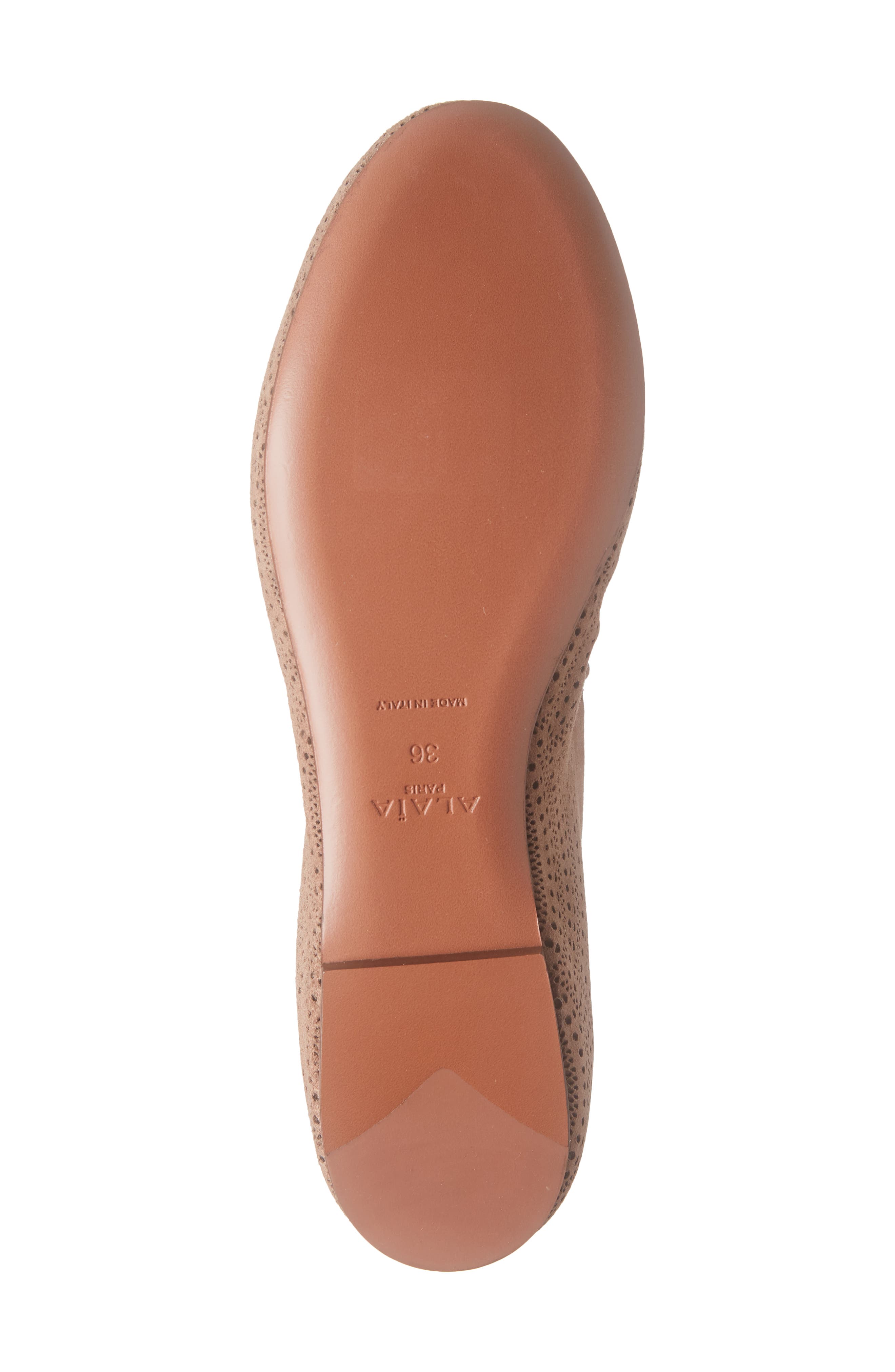 Alaïa Perforated Ballet Flat, Alternate, color, 