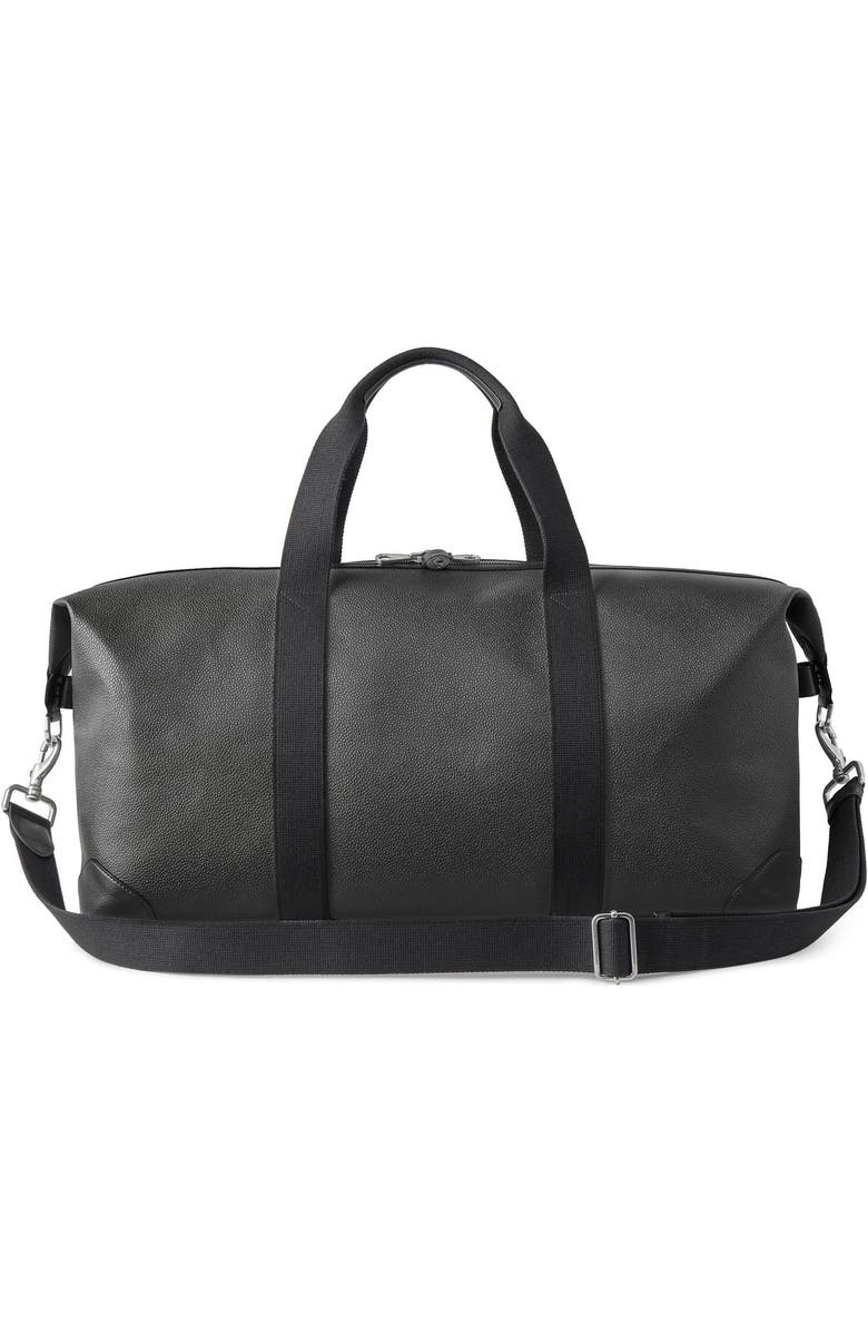 Mulberry Medium Clipper Leather Duffel, Alternate, color, Black