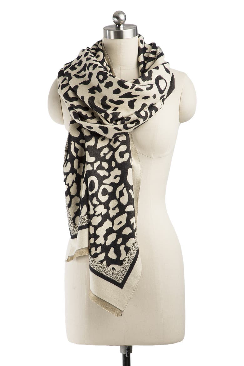 Reversible Scarf, Alternate, color, BLACK COMBO