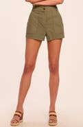 Ramy Brook Hilary Stretch Cotton Canvas Shorts