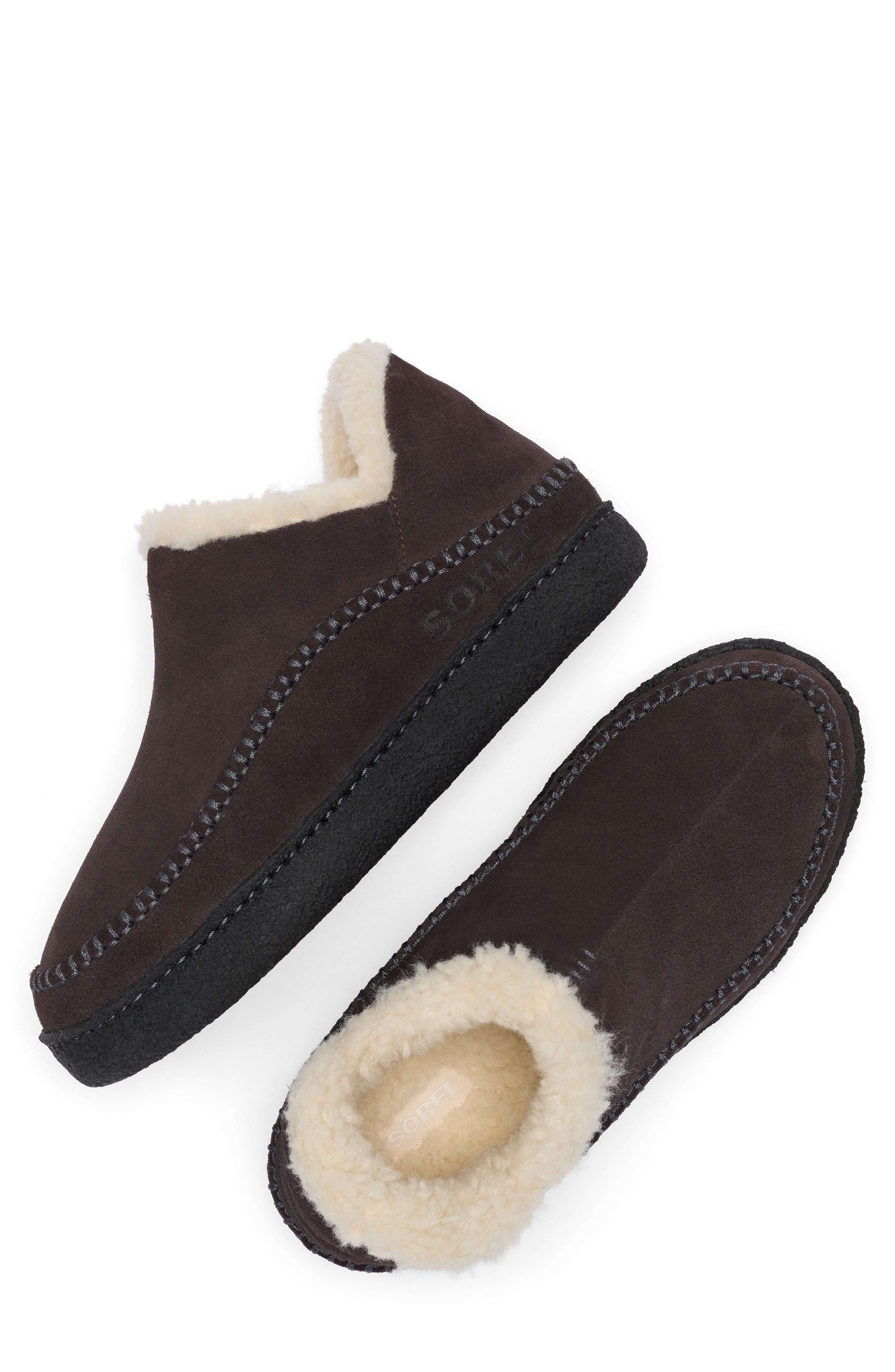 Manawan III Slipper, Alternate, color, BLACKENED BROWN/ JET