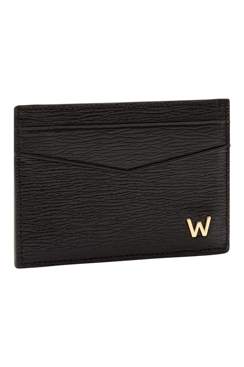 W Cardholder, Alternate, color, Black