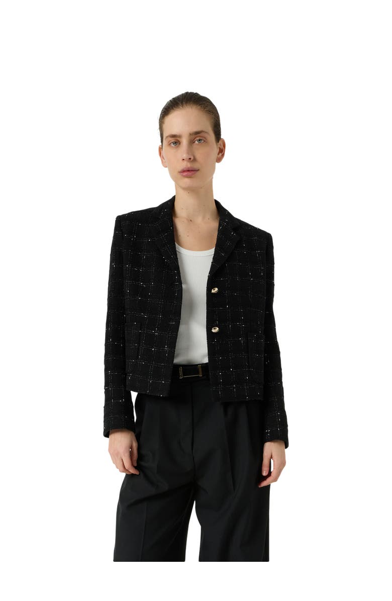 GERARD DAREL Tiana Single Breasted Tailored Blazer, Main, color, Black