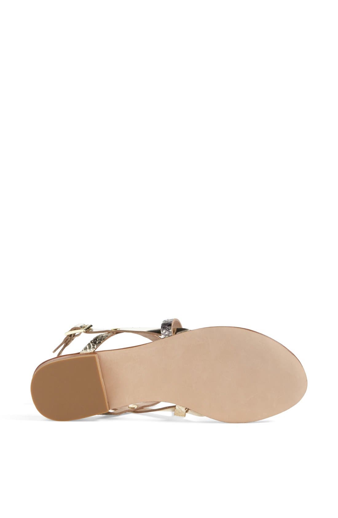 'Kroatia' Leather Sandal, Alternate, color, METAL MULTI