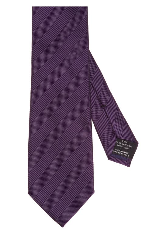 Tom Ford Alternate Silk Tie In Purple