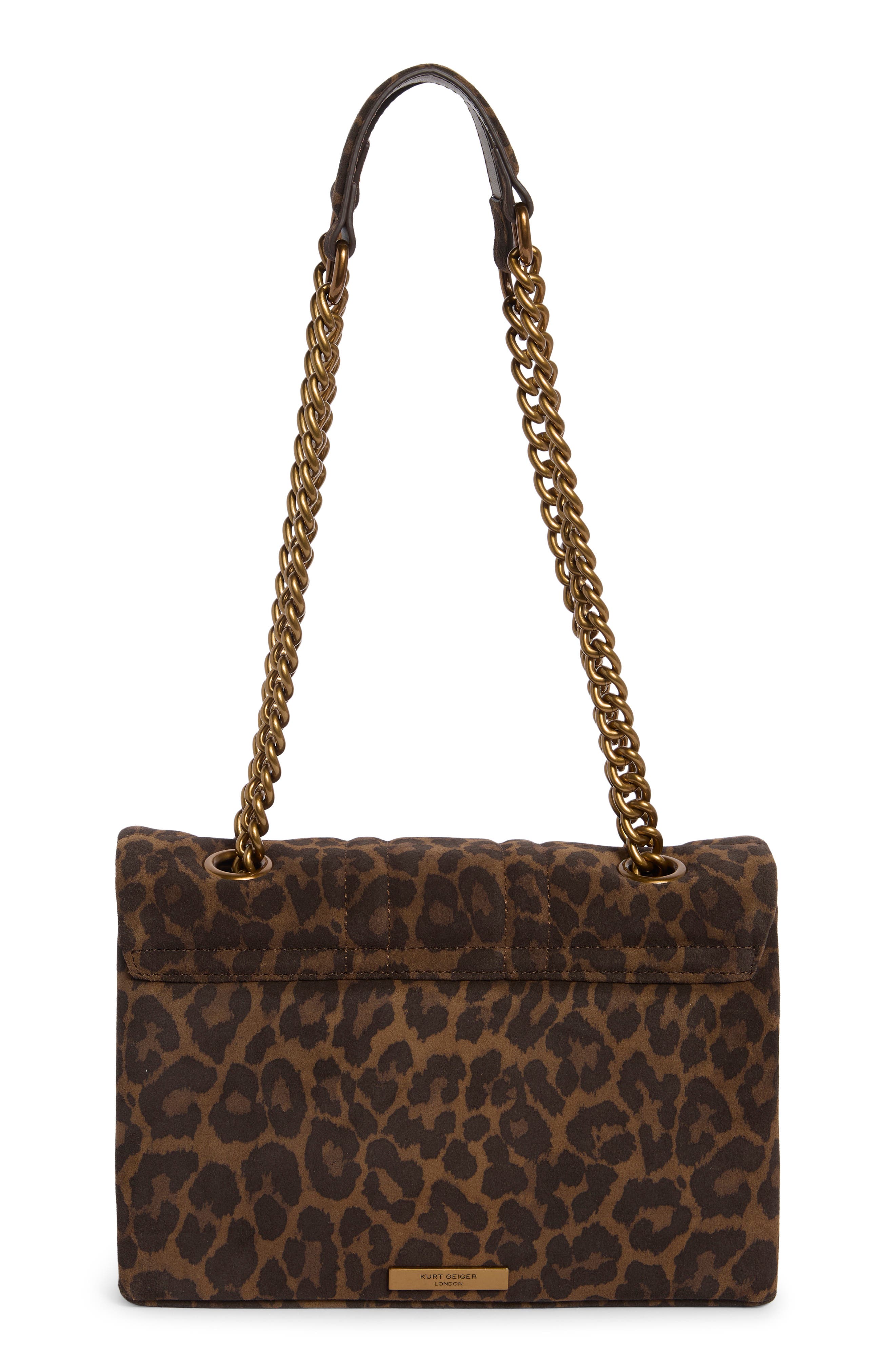 Union Jack Leopard Print Leather Shoulder Bag, Alternate, color, OPEN BROWN