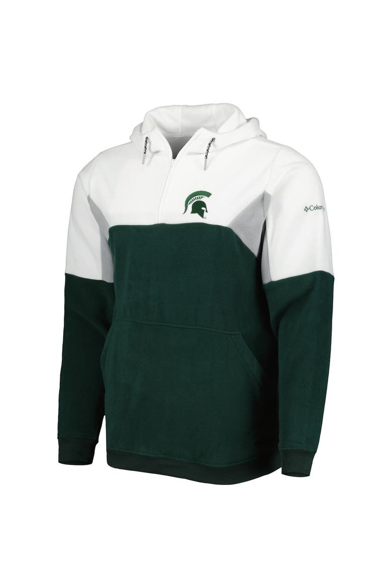 Men's Columbia Green Michigan State Spartans Lodge Quarter-Zip Hoodie, Alternate, color, Green