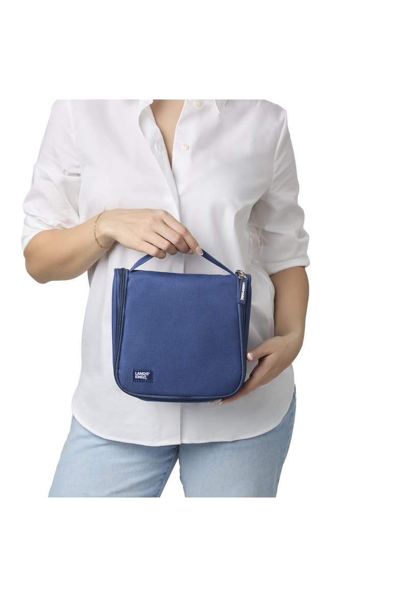 Small Hanging Toiletry Bag for Travel, Canvas Hanging Dopp Kit Hygiene Bag, Alternate, color, Navy