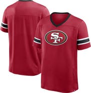 FANATICS Men's Fanatics Scarlet San Francisco 49ers Hometown Premium Hashmark V-Neck T-Shirt