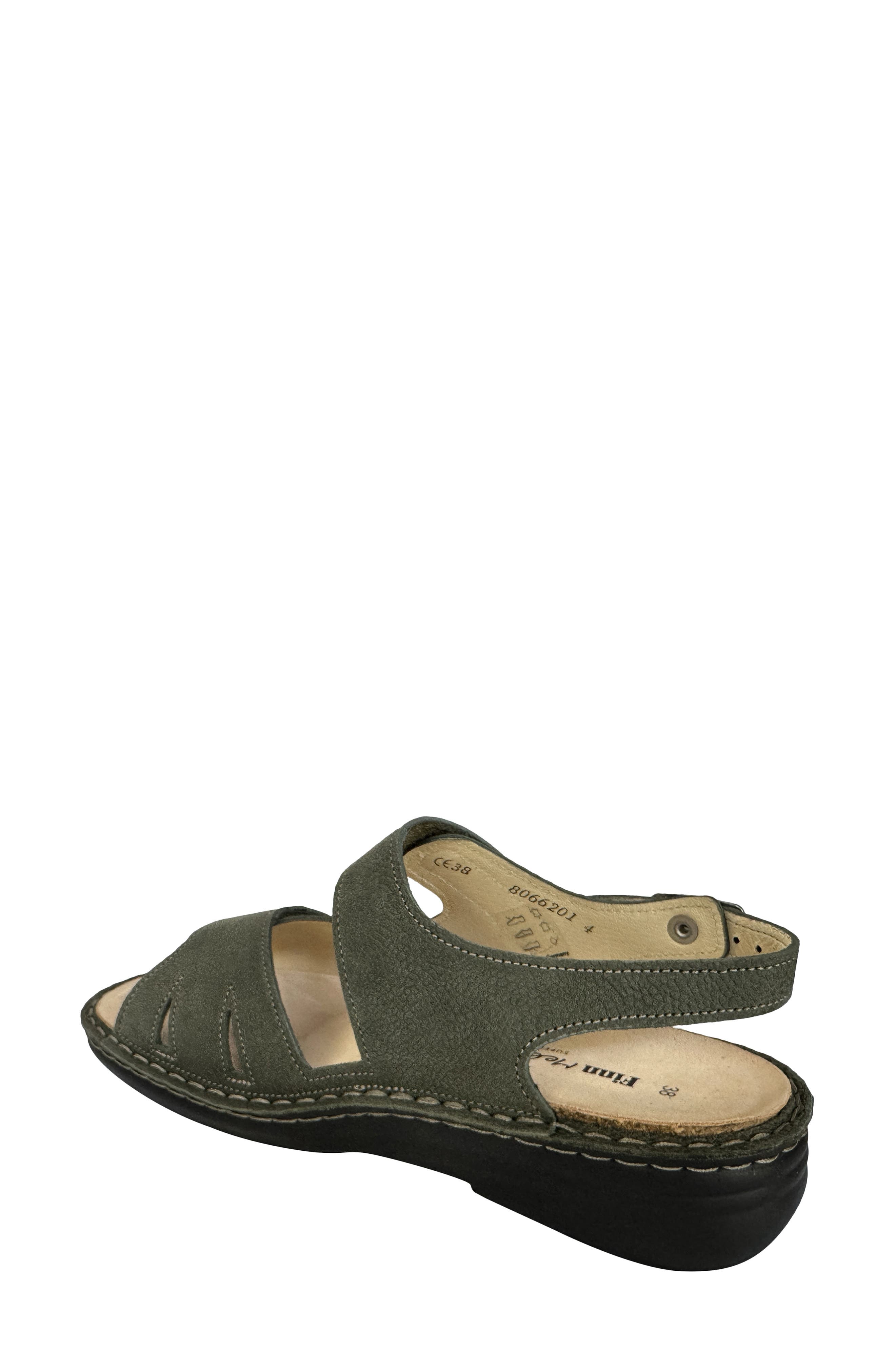 Barbuda Sandal, Alternate, color, OLIVE NUBUK