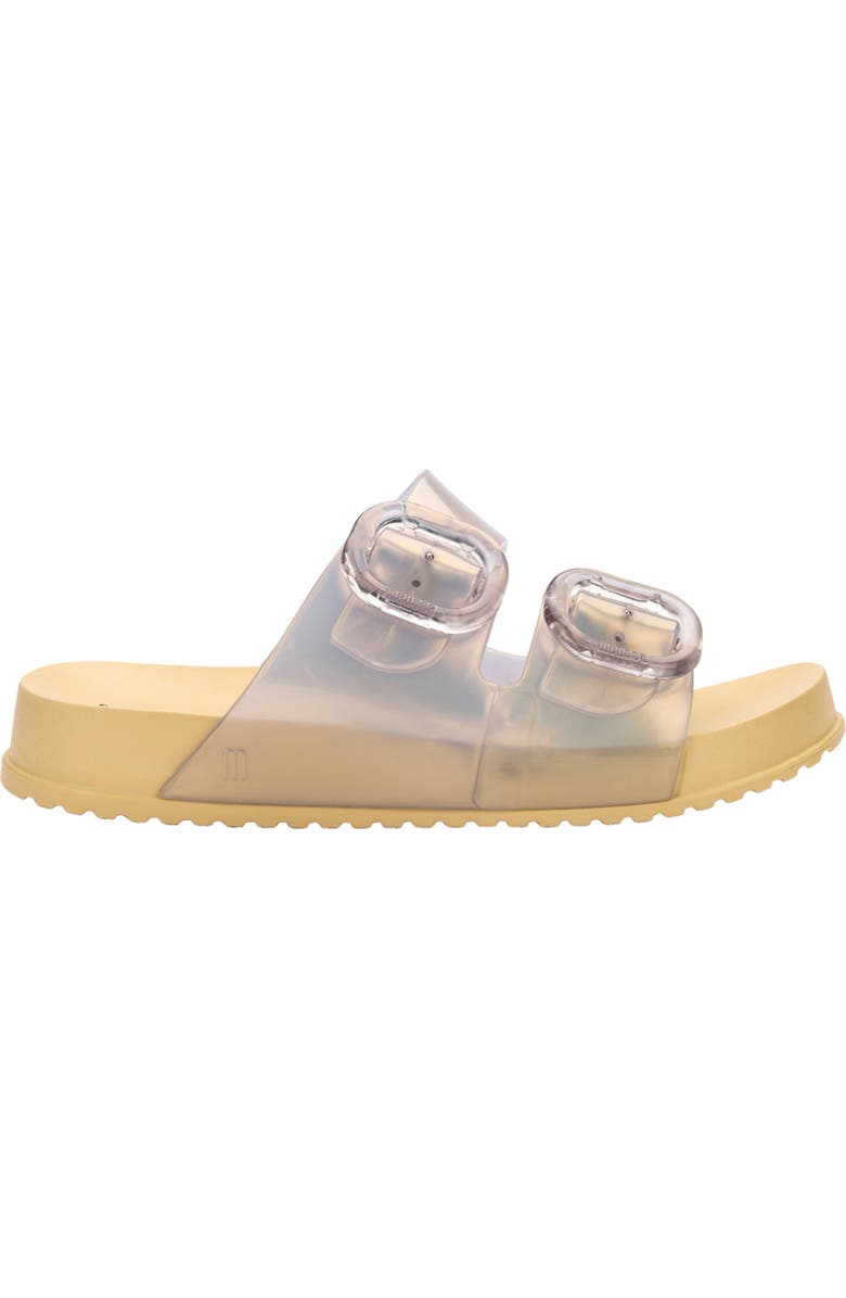 Mini Melissa Kids' Mini Cozy Slide Sandal, Alternate, color, Pearly Yellow