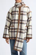 Toccin Greyson Plaid Scarf Jacket