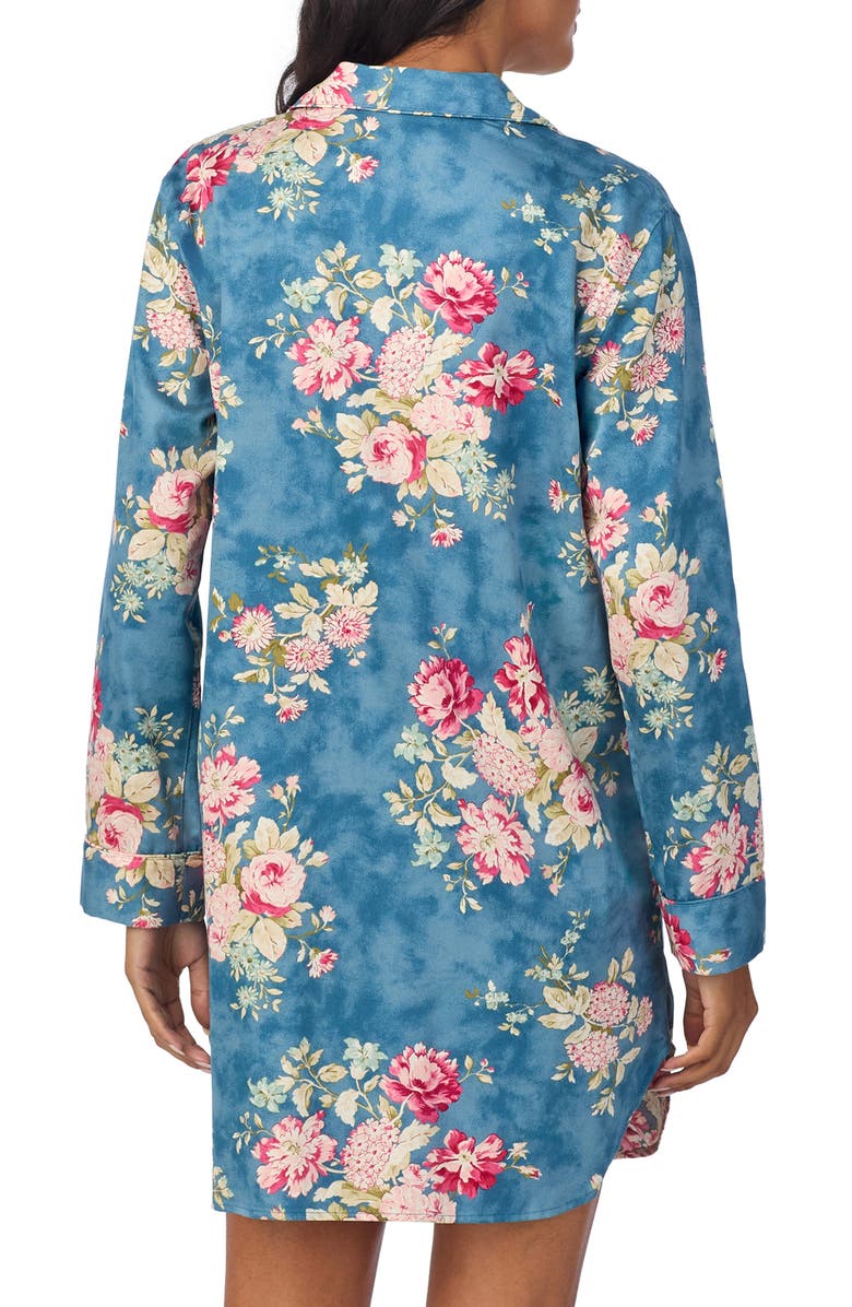 Lauren Ralph Lauren Floral Print Nightgown, Alternate, color, 