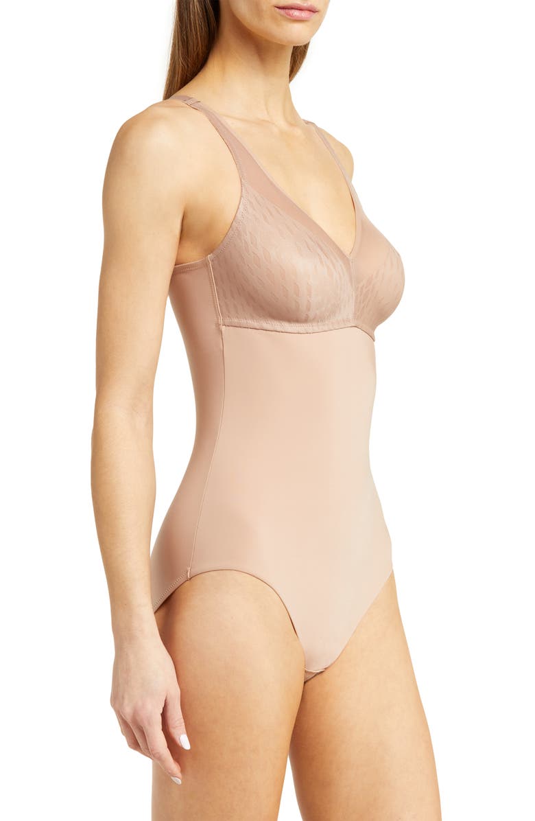 Wacoal Elevated Allure Wirefree Shaping Bodysuit, Alternate, color, Roebuck