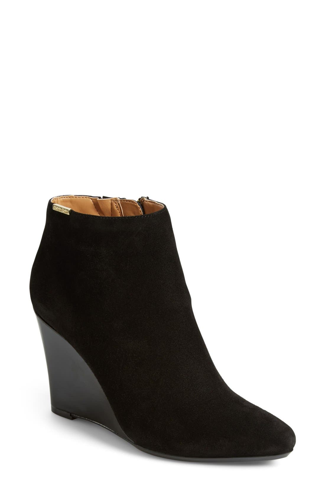 Calvin Klein 'Charlaine' Wedge Bootie, Main, color, 