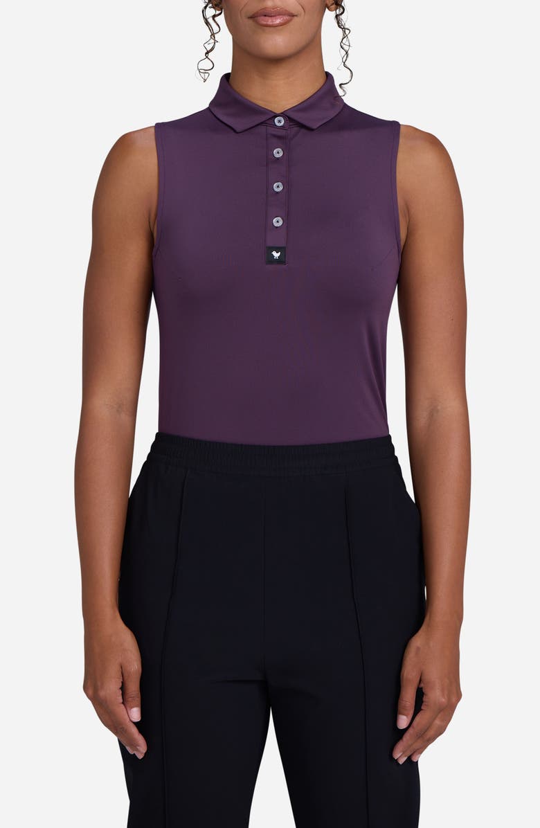 Bad Birdie Jammy Sleeveless Golf Polo, Main, color, Jammy