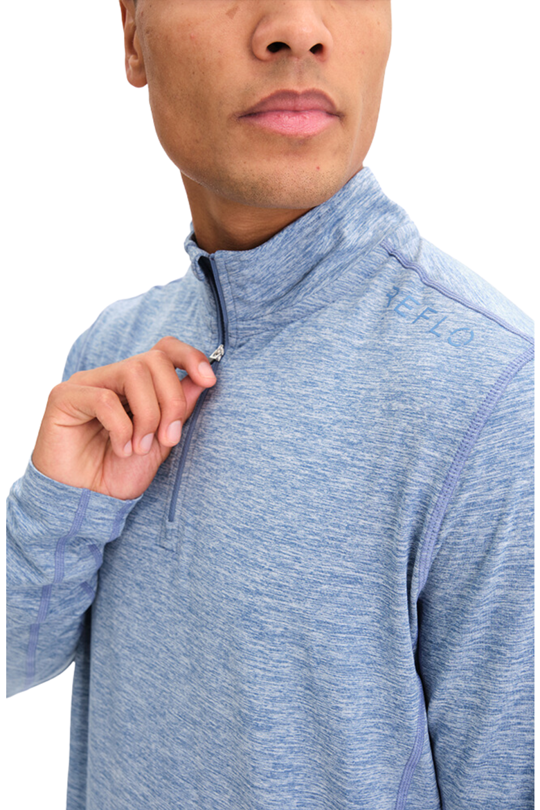 Purus Lightweight Quarter-Zip Midlayer, Alternate, color, Coronet Blue