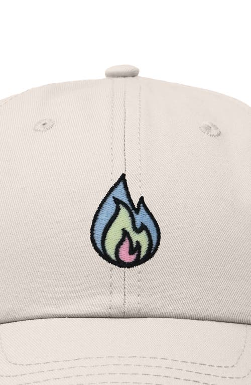 Dalix Fire Dad Hat In Beige
