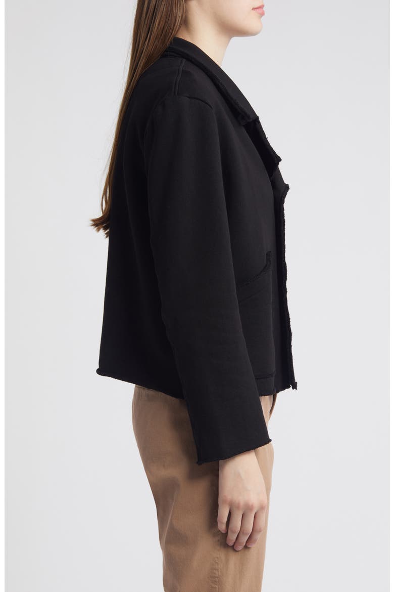 Mini Belfast Crop Knit Peacoat, Alternate, color, BLACK