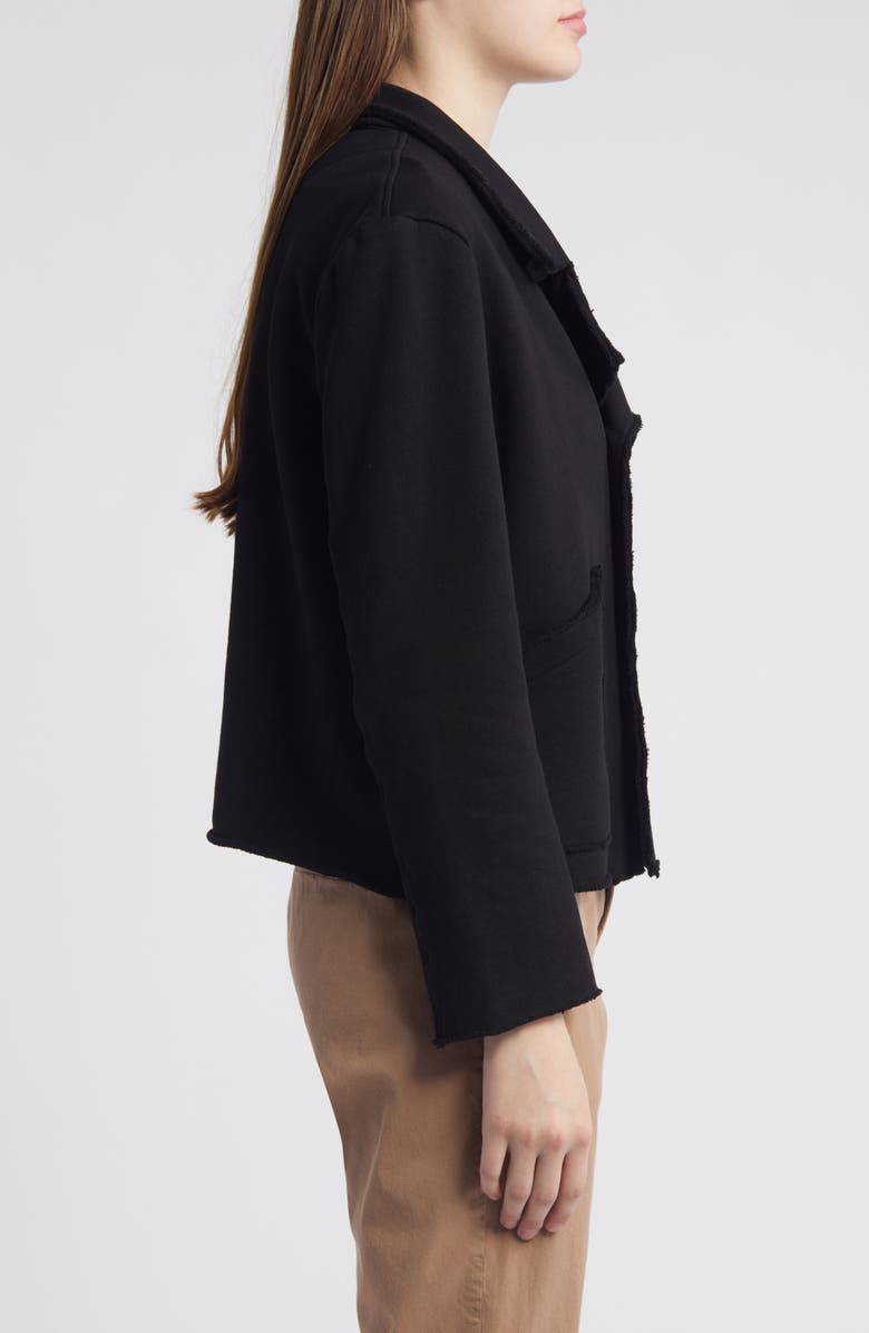 Frank & Eileen Mini Belfast Crop Knit Peacoat, Alternate, color, Black