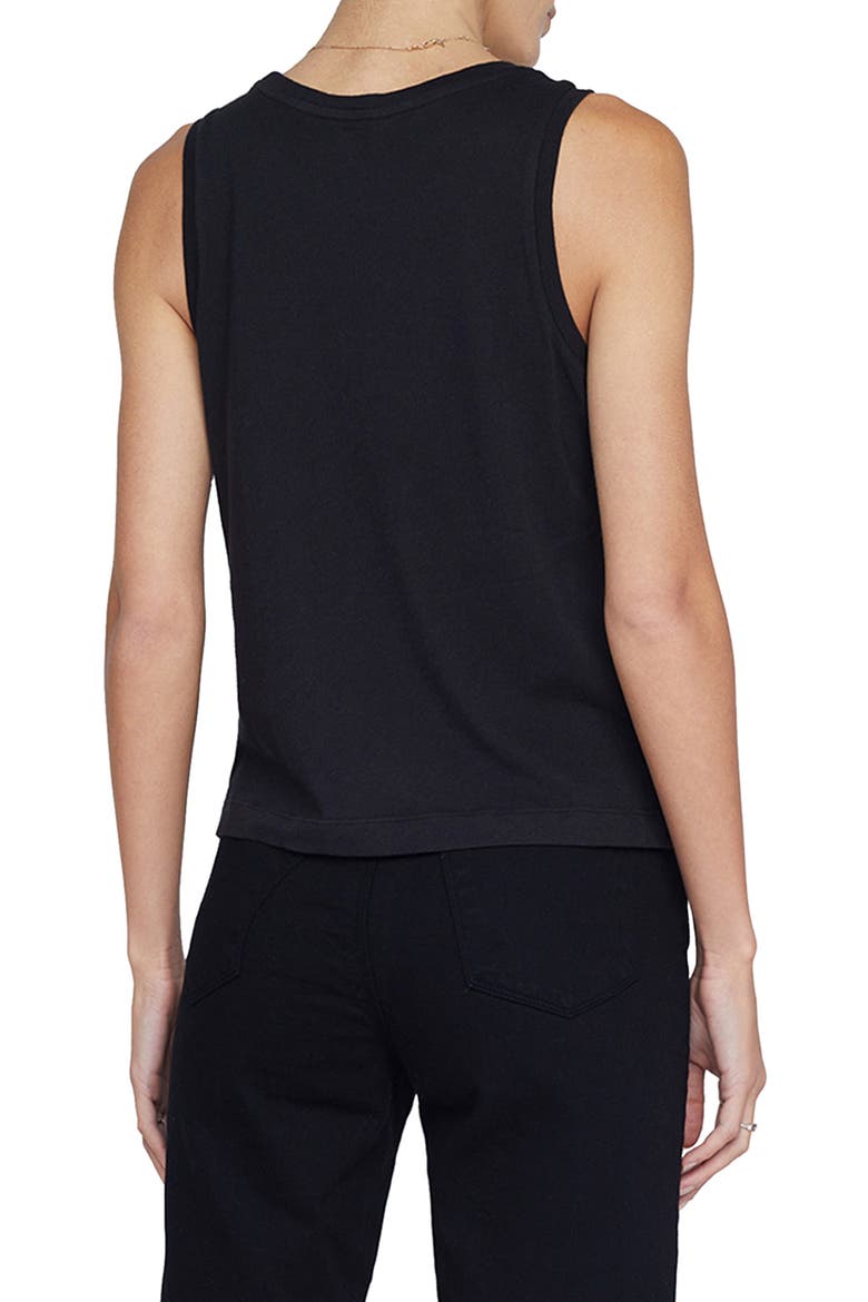 Mikaela Organic Cotton Tank, Alternate, color, BLACK