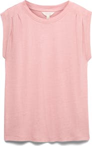 PER UNA BY M&S Pleat Shoulder Muscle Tee