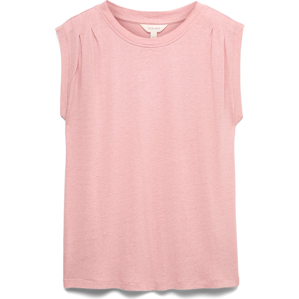 Per Una By M&s Pleat Shoulder Muscle Tee In Pink