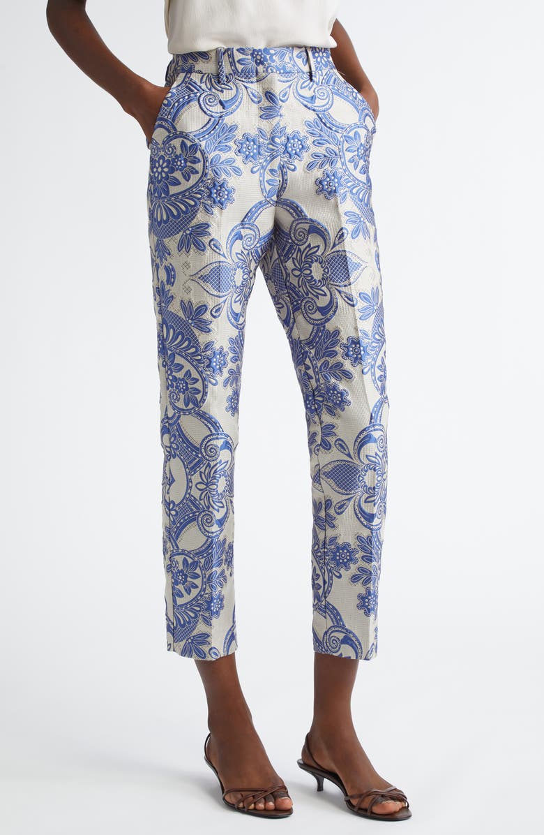 Etro Paisley Jacquard Pants, Main, color,