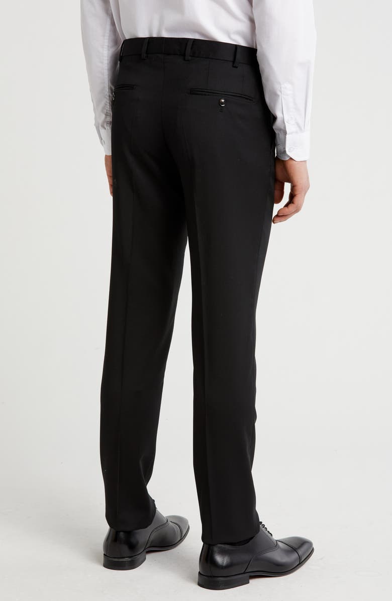 Flat Front Virgin Wool Dress Pants