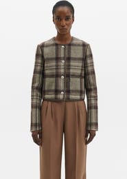 Malina Ninette Tailored Wool Crop Jacket
