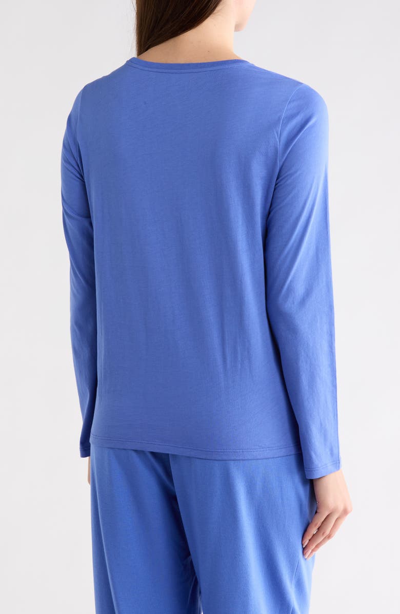 Eileen Fisher Organic Cotton Long Sleeve T-Shirt, Alternate, color, Blue Star