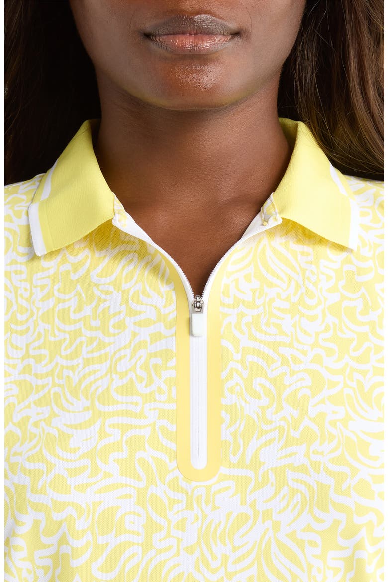 Scribble Tech Piqué Polo, Alternate, color, CANARY