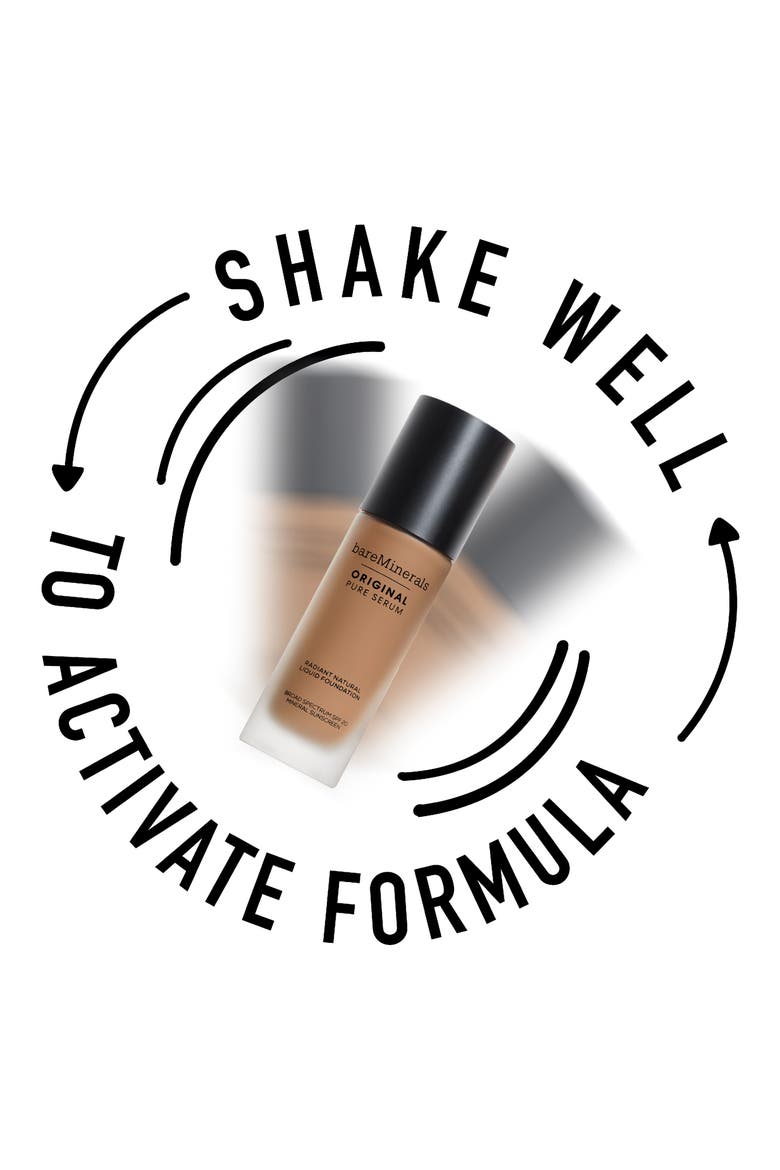 Original Pure Serum Radiant Natural Liquid Foundation Mineral SPF 20, Alternate, color, DEEP WARM 5