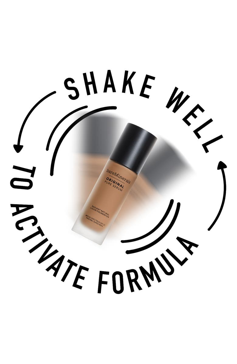 bareMinerals<sup>®</sup> Original Pure Serum Radiant Natural Liquid Foundation Mineral SPF 20, Alternate, color, Deep Cool 5
