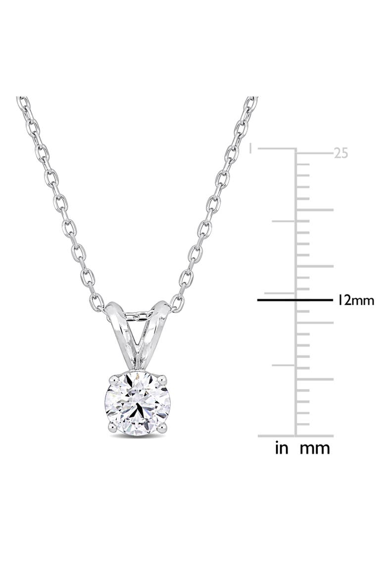 3/4 CTW Lab-Grown Diamond Solitaire Necklace Platinum, Alternate, color, White Gold