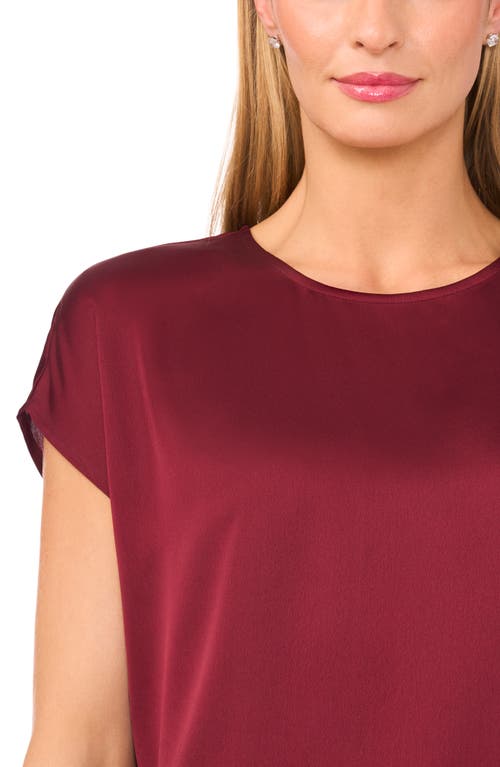 Halogenr Halogen(r) Charmeuse Top In Burgundy