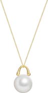 Roseate TreasureLock South Sea Pearl Pendant Necklace, 7mm