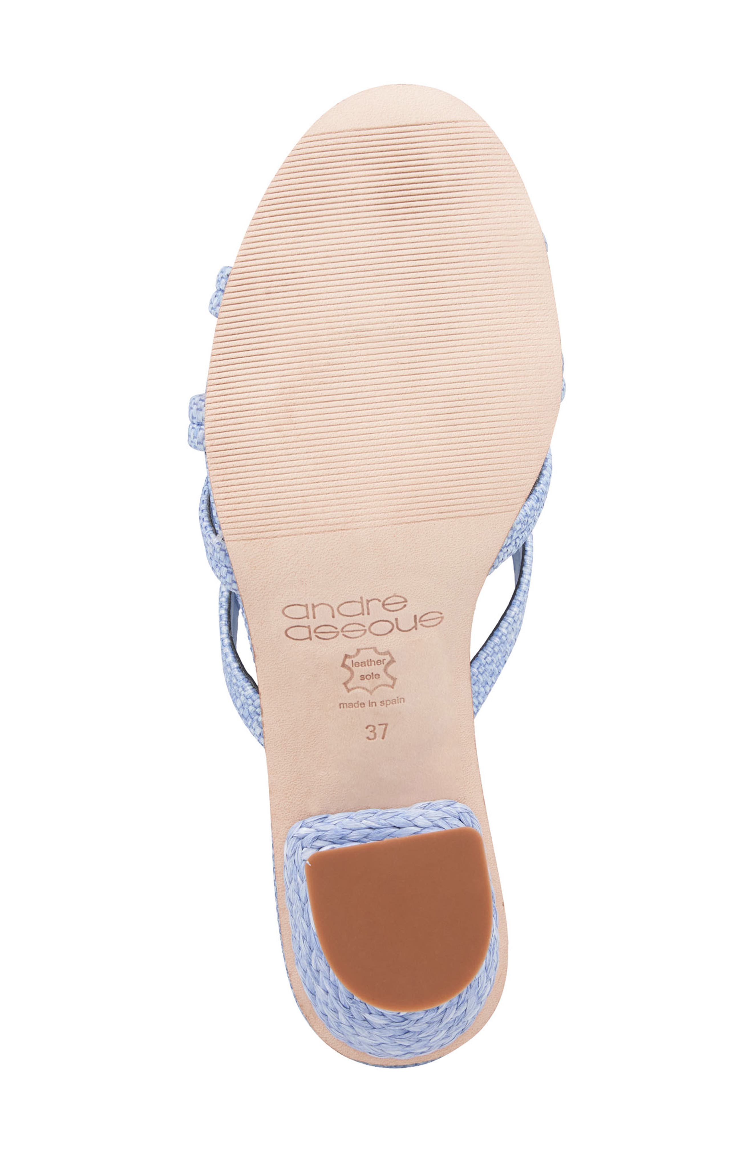 André Assous Polina Slide Sandal, Alternate, color, Sky Blue