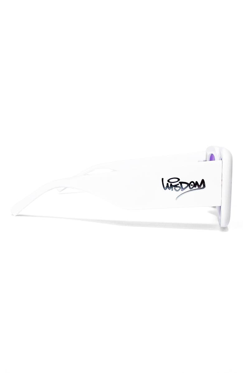 Wisdom Frame 1 52mm Square Sunglasses, Alternate, color, White