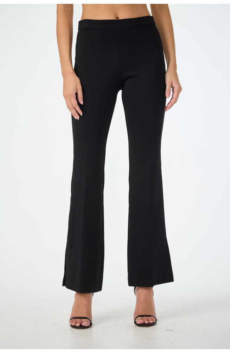 Trina Turk Mona Wide Leg Ponte Pant, Alternate, color, Black