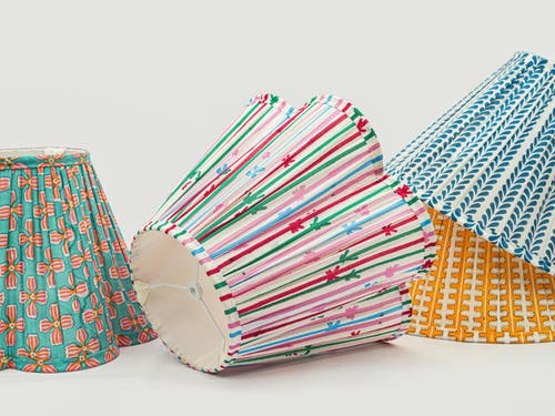 Mela Artisans Bellebow Handblocked Lampshade In Multi