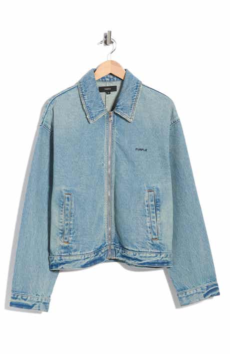 PURPLE BRAND Full Zip Denim Jacket