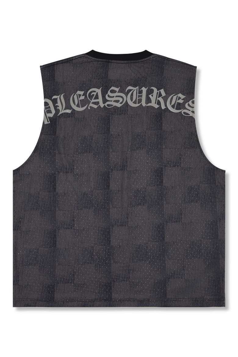 Neural Perforated Sleeveless Jersey Tank, Alternate, color, BLACK
