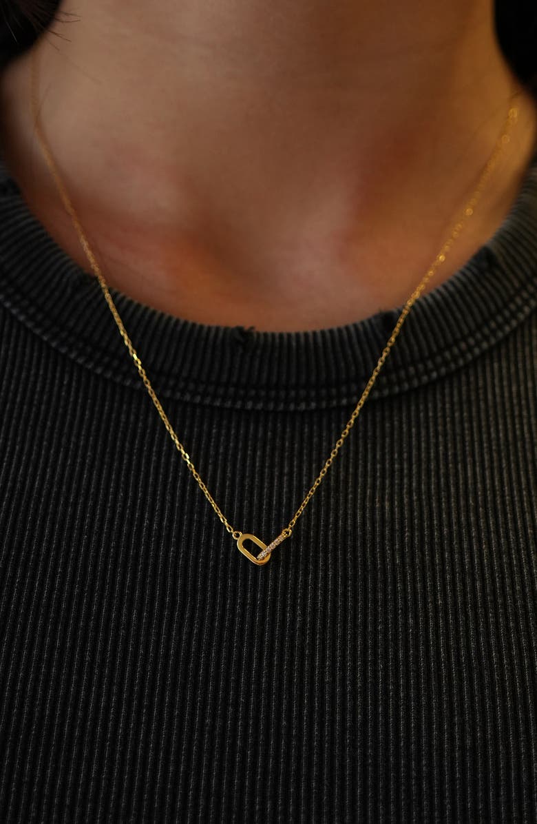 Argento Vivo Sterling Silver Cubic Zirconia Stud Earrings & Pendant Necklace Set, Alternate, color,