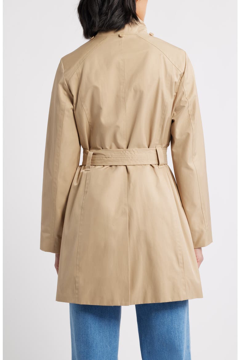 Belted Cotton Blend Coat, Alternate, color, STONE